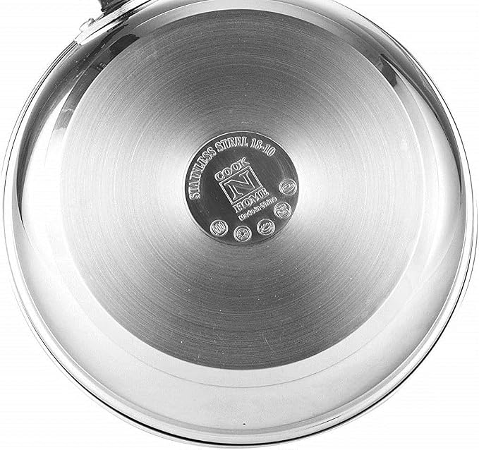 Cook N Home 4-Piece Stainless Steel Pasta Cooker Steamer Multipots, 12 Quart - Image 7