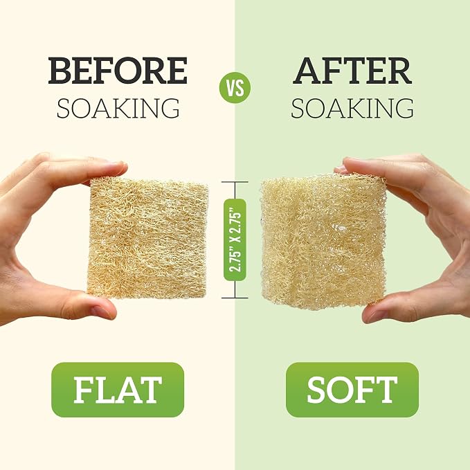 Natural Loofah Dish Sponge Multipurpose Dish Sponges - Image 3