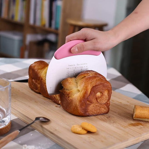 1 pcs Dough Pastry Scraper Chopper/Stainless Steel Dough Scraper Cutter - Image 2