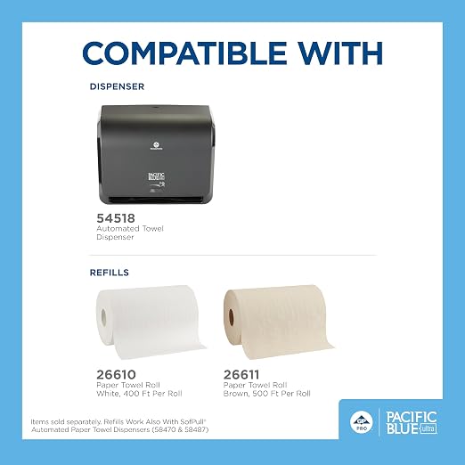 Georgia-Pacific Pacific Blue Ultra 9" Mini Automatic Paper Towel Dispenser by - Image 4
