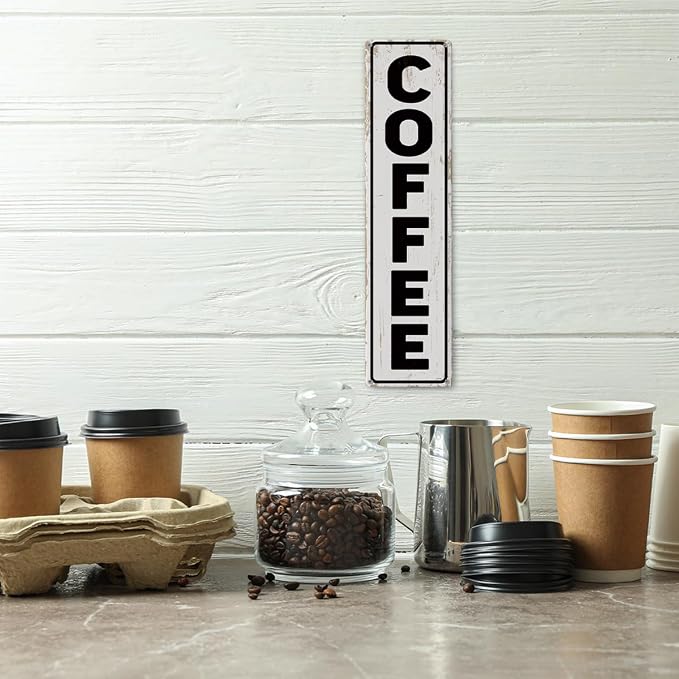 Coffee Wall Art, Retro Metal Tin Sign, Bakery Signs, Vintage Home Decor - Image 4
