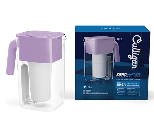 Culligan with ZeroWater Technology 10-Cup Water Filter Pitcher – Includes - Image 2