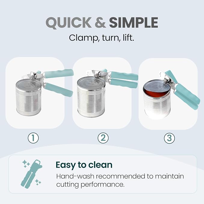 Zulay Kitchen Heavy Duty Stainless Steel Can Opener Manual - Image 4