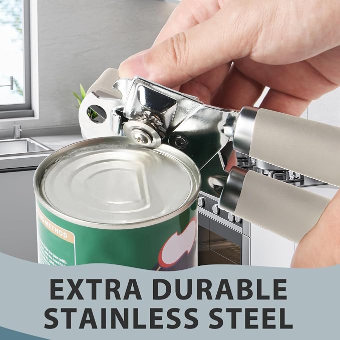 Safring Can Opener Manual, Heavy Duty Handheld Strong Can Opener - Image 4