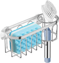 2-in-1 Sponge Holder for Kitchen Sink, Sink Caddy Kitchen Sink Organizer by Yazoni