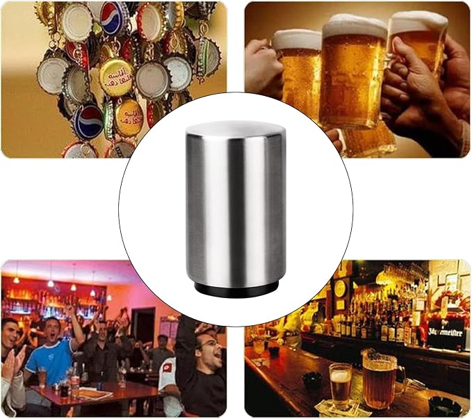 YUDANSI Push Down Bottle Opener 2 pack, Automatic Beer Bottle Openers, - Image 7