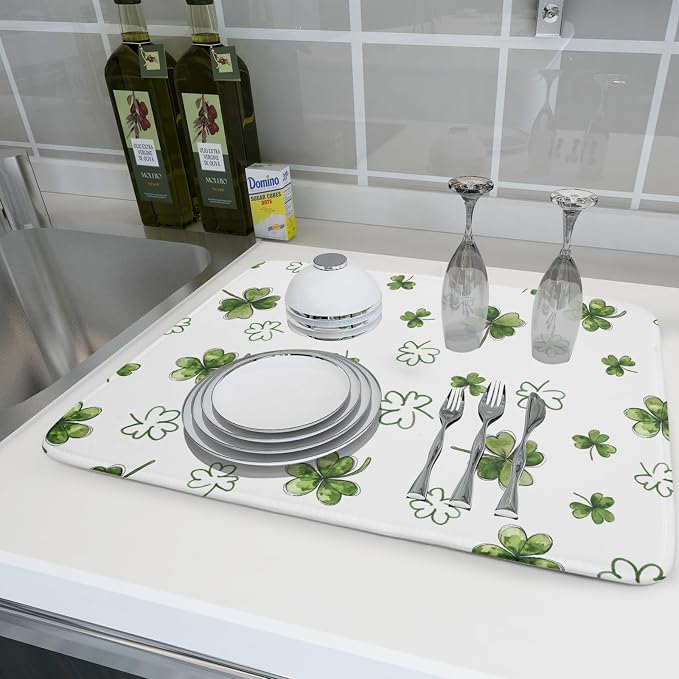 St Patricks Day Dish Drying Mat - Image 6
