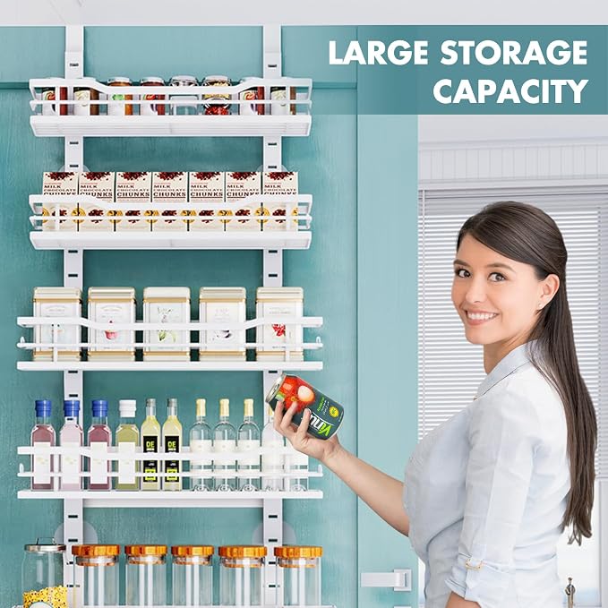 Eastherry Over The Door Pantry Organizer，6-Tier Over The Door Organizer - Image 7