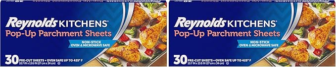 Reynolds Kitchens Pop-Up Parchment Paper Sheets, 10 x 13 Inches by ReynoldsConsumerProducts