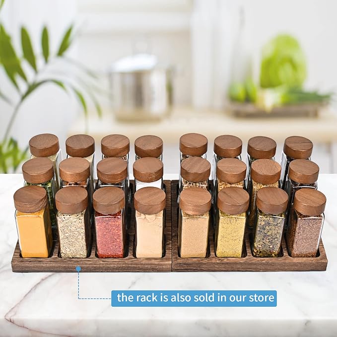 Yangbaga 24Pcs Glass Spice Jars - Image 7