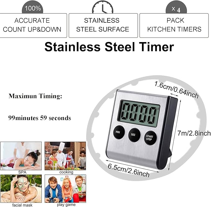 2 Pack Digital Magnetic Countdown Timer - Image 3