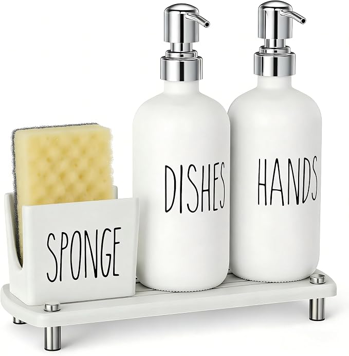 Cisily Kitchen Soap Dispenser Set Comes - Image 8
