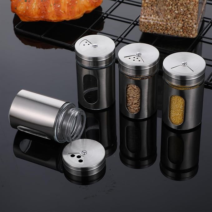 24 Pcs Stainless Steel Spice Jars - Image 7