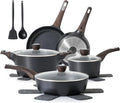 SENSARTE Pots and Pans Set Non stick, Non toxic Healthy Induction Cookware Sets by SENSARTE