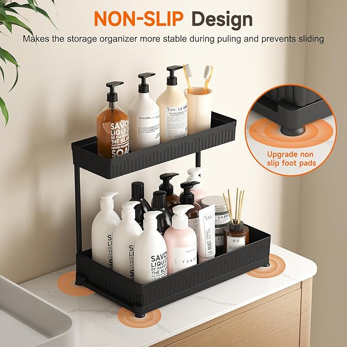 Sevenblue 3 Pack Multi-Purpose Under Sink Organizers and Storage, 2026 L-Shaped - Image 4