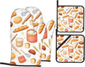 Kitchen Bread Oven Mitts with Matching Potholders by Unknown