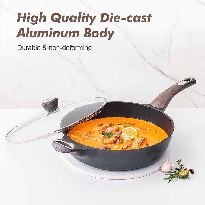 SENSARTE Pots and Pans Set Non stick, Non toxic Healthy Induction Cookware Sets - Image 6