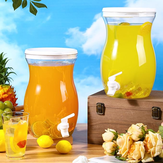 Havawish 2 Pcs 1 Gallon Plastic Beverage Dispenser - Image 7
