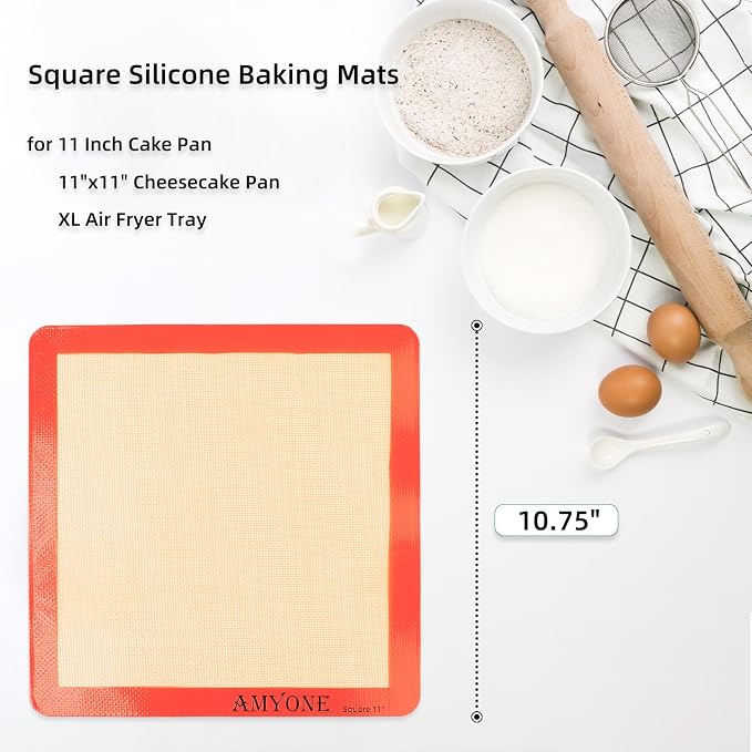 AMYONE Square Silicone Baking Mats - Image 2