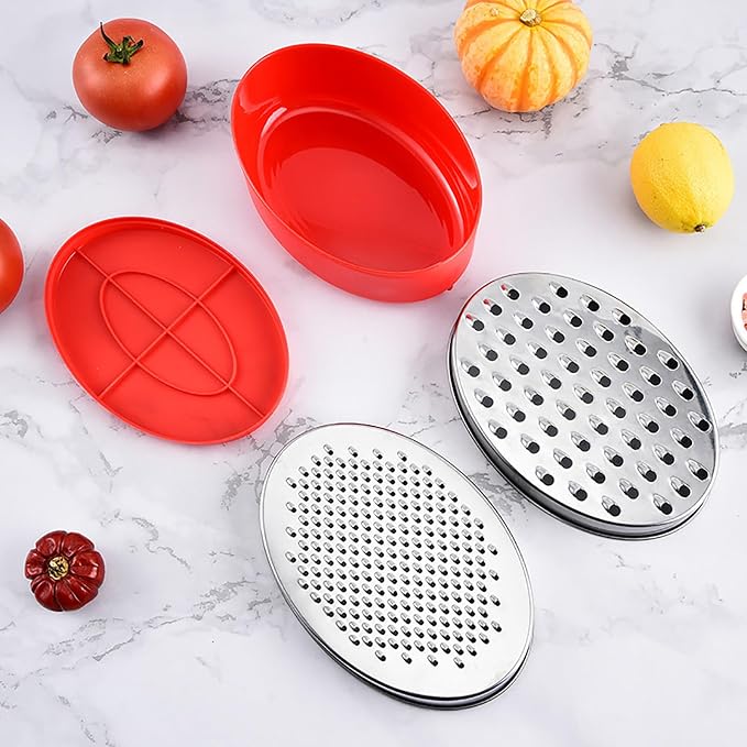Kunovo Cheese Grater With Airtight Storage Container, cheese shredder&vegetable - Image 7