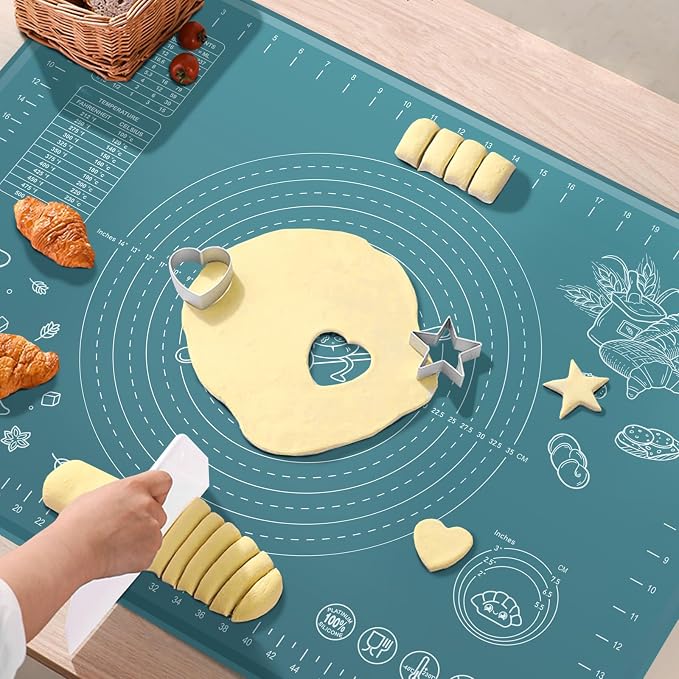 Silicone Pastry Mat 28" x 20" Extra Thick Non Stick Baking Mat - Image 7