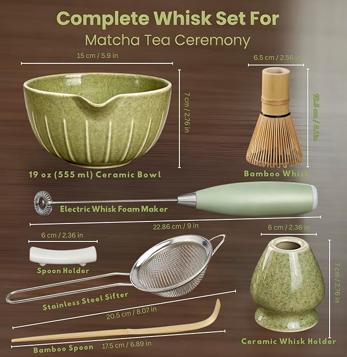 Matcha Whisk Set with Matcha Bowl - Image 3