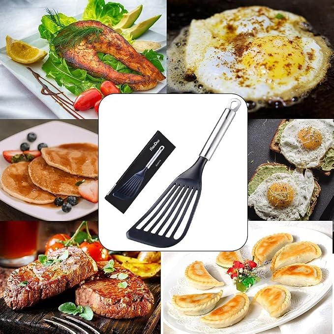 KSENDALO Fish Spatula for Nonstick Pans 2-Pack - Image 4