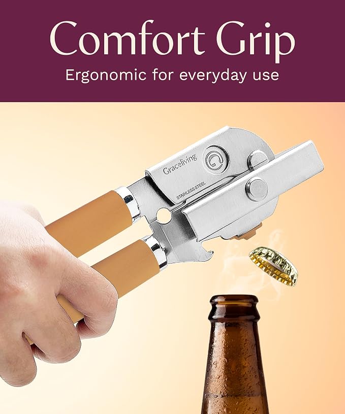 Premium Multifunction Magnetic Manual Can Opener and Bottle Opener, Heavy Duty - Image 8