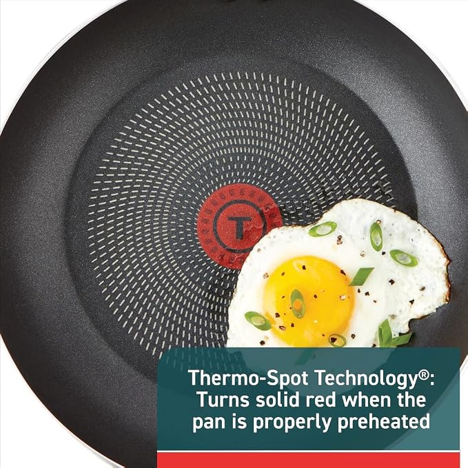 T-fal Initiatives Nonstick Cookware Set 6 Piece Oven Safe 350F Cookware - Image 3