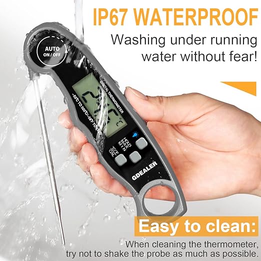 GDEALER Meat Thermometer Digital Instant Read Thermometer Ultra-Fast Cooking - Image 3