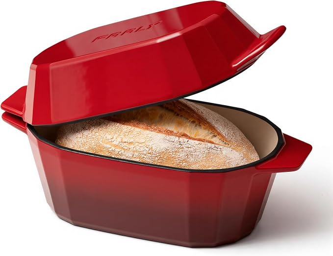 Enameled Cast Iron Sourdough Bread Oven – 3.3QT Dutch Oven by RYEDE