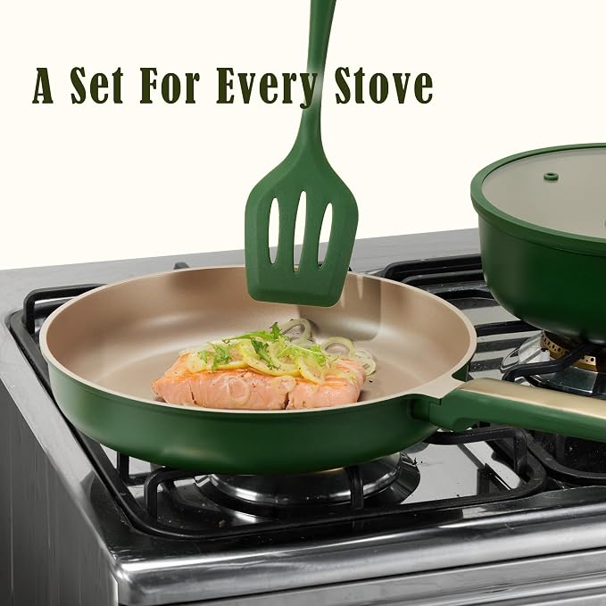 CAROTE Pots and Pans Set Non stick, Dishwasher/Oven Safe, Cookware Set - Image 6
