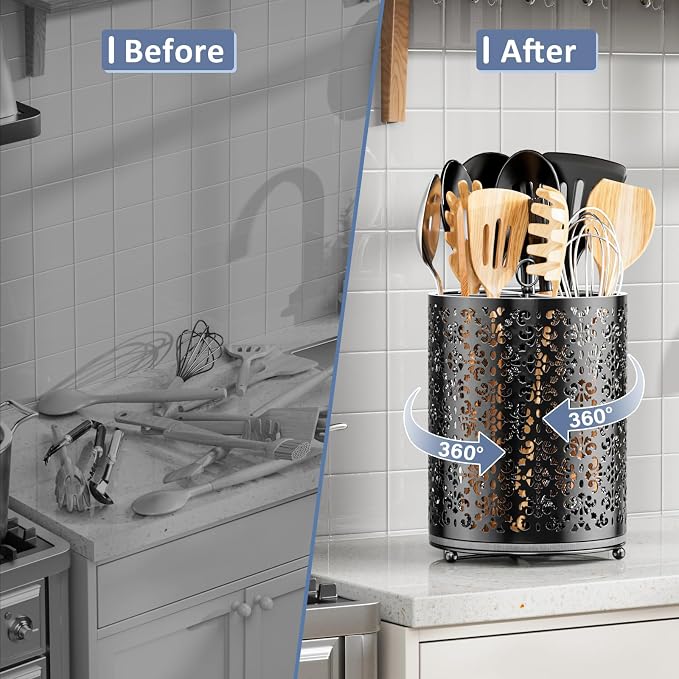 YIUKEA 360° Rotating Utensil Holder - Image 6