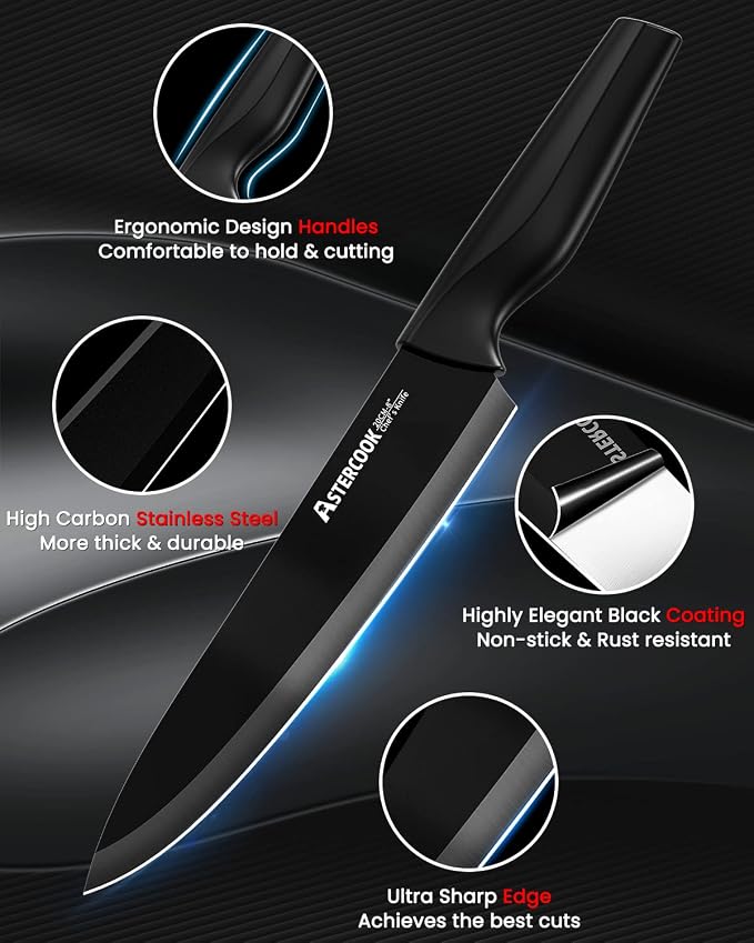 Astercook Knife Set, Kitchen Knife Set - Image 3