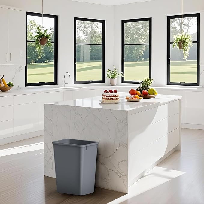 ROOMTEC Lightweight and Durable Slim Trash Can, 35QT Kitchen Trash Can - Image 6