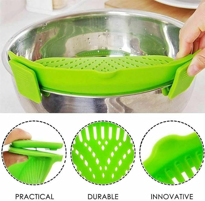 2 Pcs Clip on Strainer, Pot Strainer - Image 4