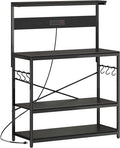 SUPERJARE Bakers Rack with Power Outlets, Microwave Stand, 39.4 X 14.3 Inch by SUPERJARE
