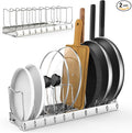 FLSEPAMB 2 Pack 10-Tier Pan Organizer Adjustable Lid Organizer Kitchen by FLSEPAMB