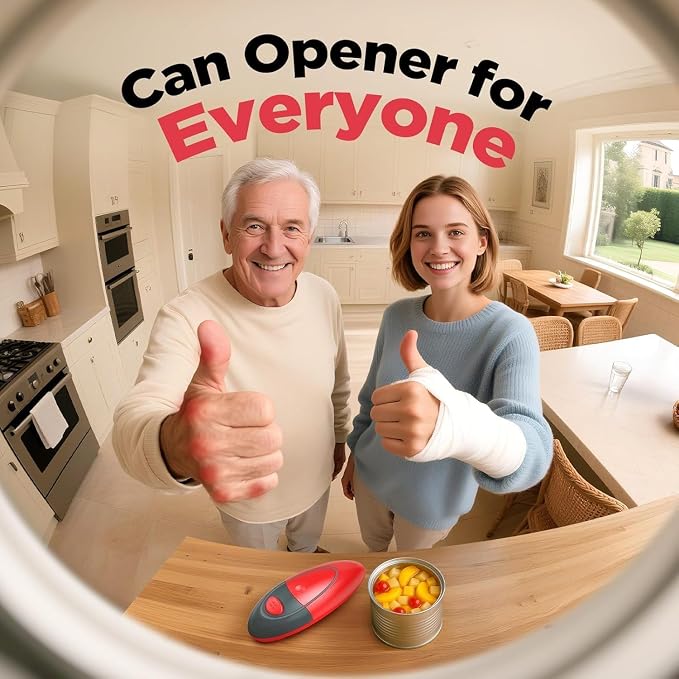 One Touch Electric Can Opener Fits Almost All Can Sizes - Image 4