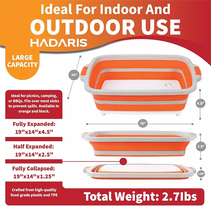 All-in-One Collapsible BBQ Prep Tub - Image 6