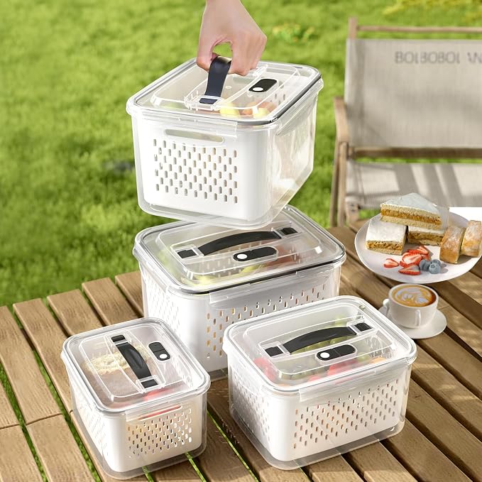 5 Pack Large Fruit Storage Containers - Image 2