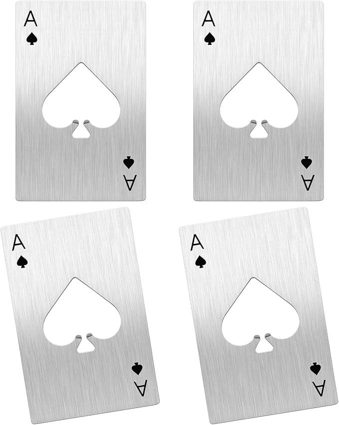 Ace Of Spades Bottle Opener Credit Card Size Pocker Cap Opener Portable by Airoads