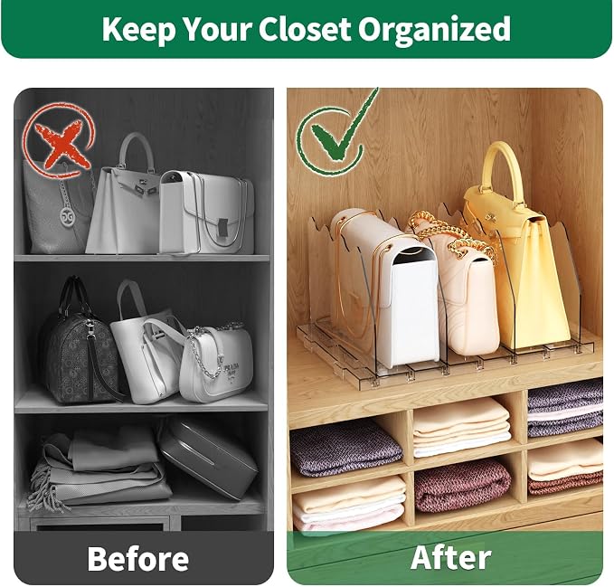 SPACEKEEPER Adjustable Shelf Divider - Image 5