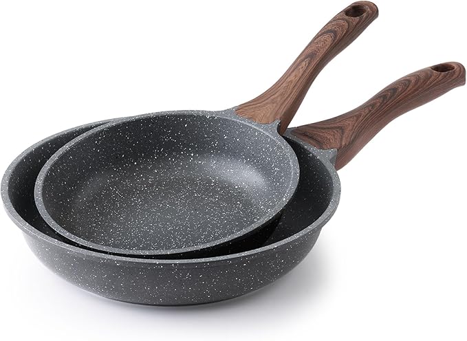 SENSARTE Nonstick Frying Pan Skillets, Swiss Granite Coating Omelette Pans by SENSARTE