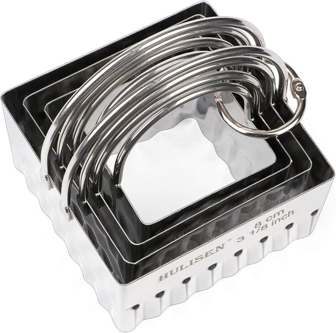 HULISEN Square Biscuit Cutter Set, Stainless Steel Cookies Cutter - Image 7
