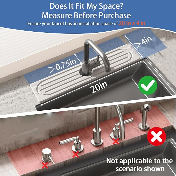 Fast Drying Stone Faucet Mat for Kitchen Sink - Image 2