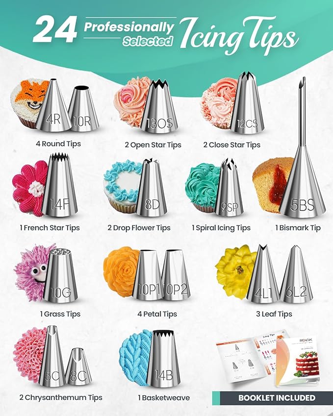 RFAQK 90PCs Cake Decorating Kit - Image 4