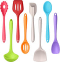 LIANYU 8Pcs Kitchen Cooking Utensils Set, Silicone Utensils Spatula Set by LIANYU