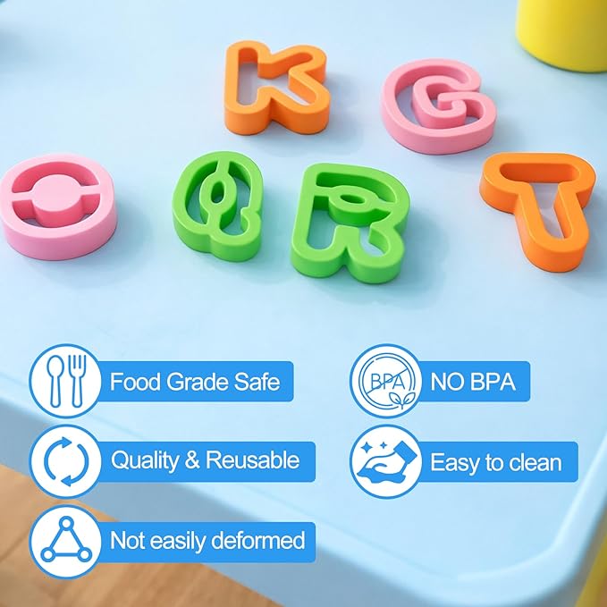 41PCS Alphabet Playdough Cutters - Image 3