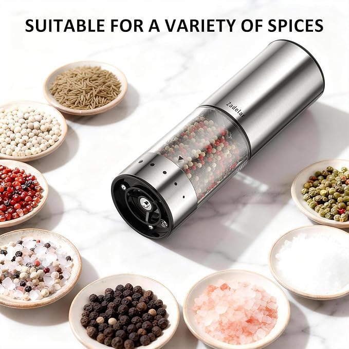 Rechargeable Electric salt and pepper grinder set - Image 7